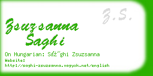 zsuzsanna saghi business card